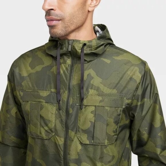 All In Motion Mens XXL Green Packable Jacket - Picture 3 of 4